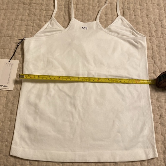 Splits59 white Loren Seamless Waistlength tank M/L. NWT - Picture 5 of 7